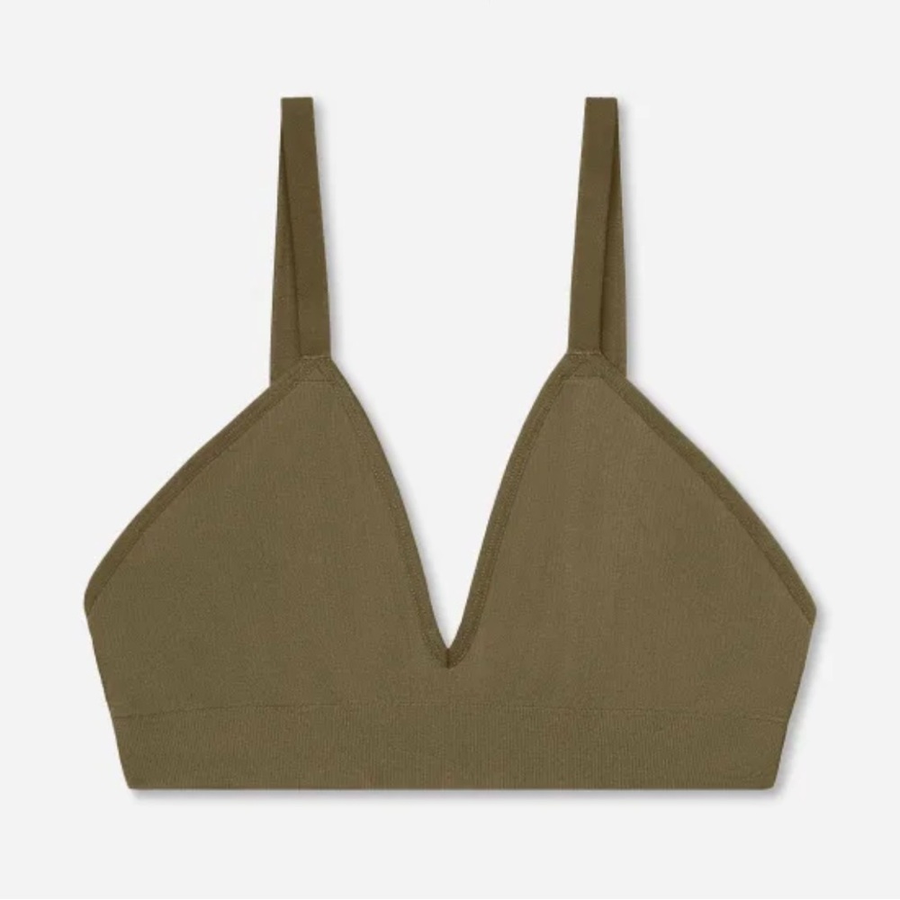 New, Bombas women’s seamless  bralette. XS/S green olive